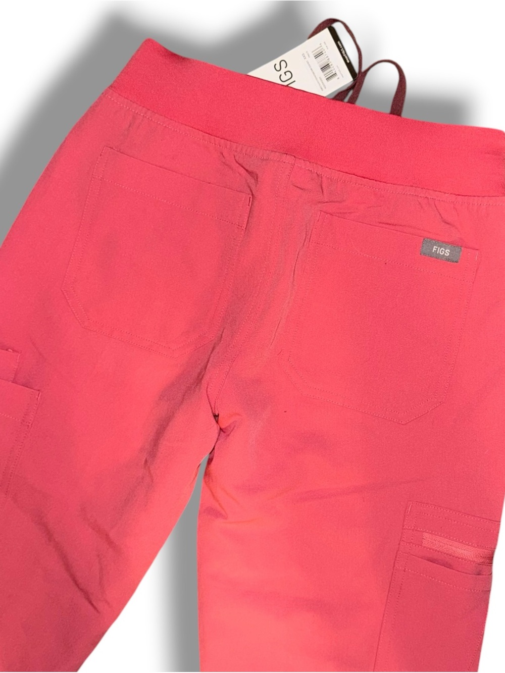 NWT FIGS XXS Slim Scrub Pants Coral Pink Healthcare Medical - Picture 3 of 6